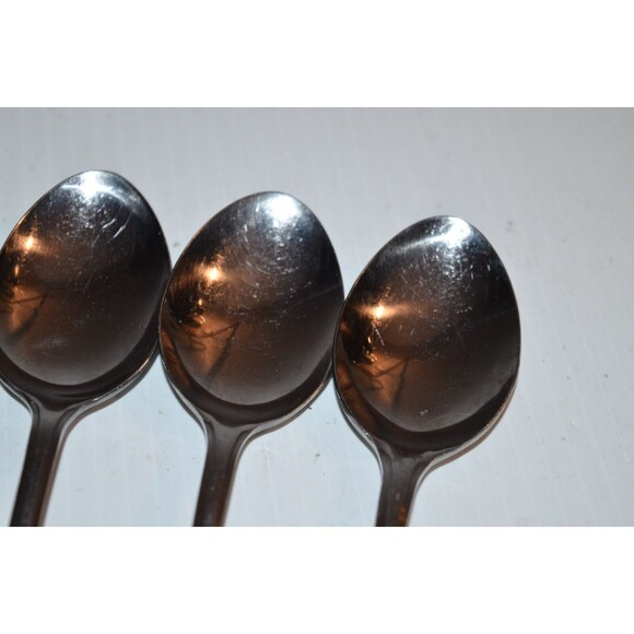 Vtg 5 Pc Lot Stanley Roberts MAJESTY Stainless Rogers soup spoon 7" Flatware - Picture 13 of 13